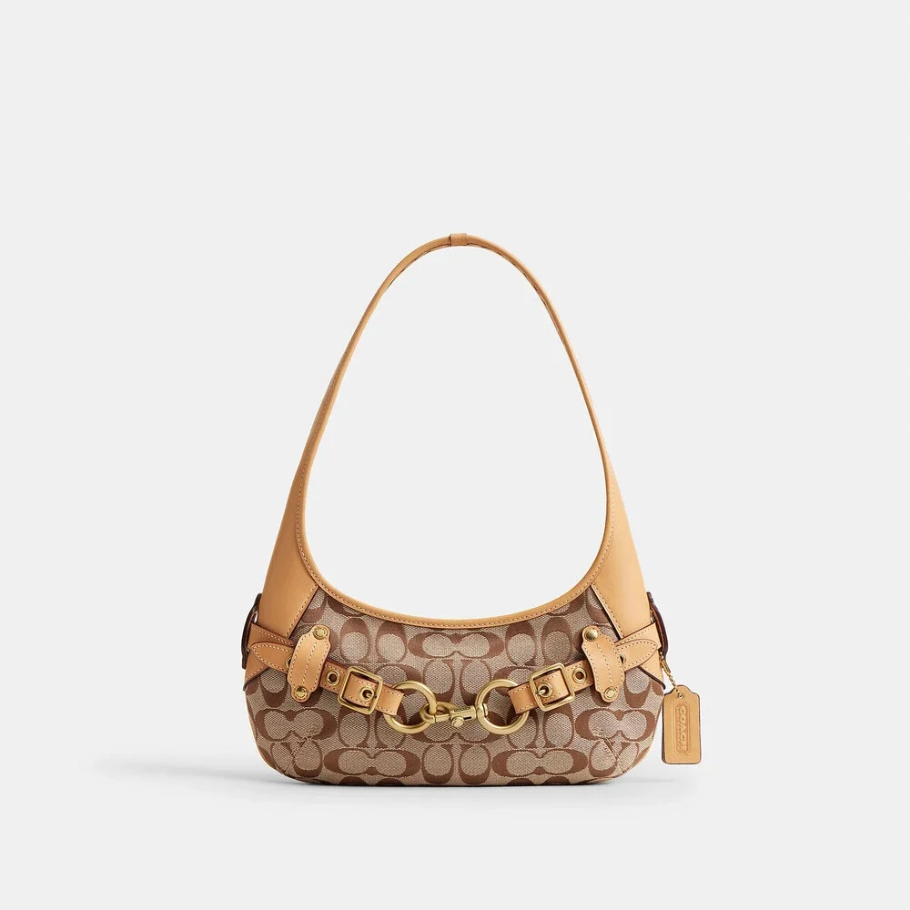 Coach Belted Ergo Shoulder Bag 26 In Signature Jacquard